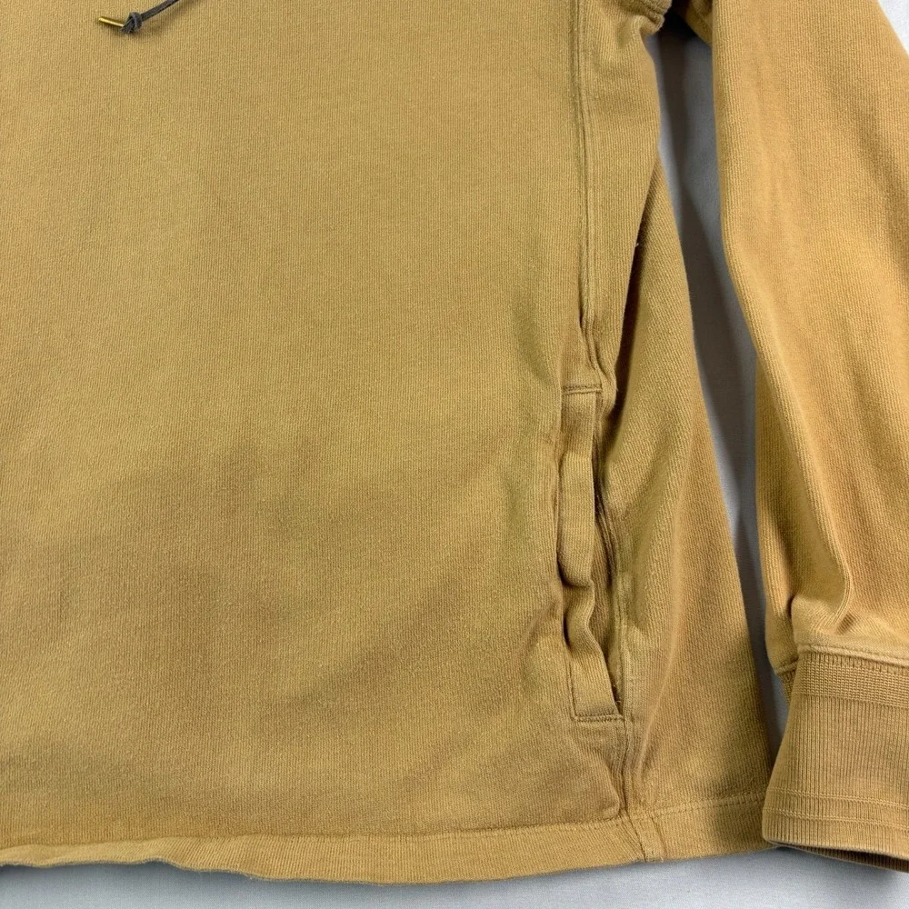 Polo Ralph Lauren Hoodie Mens‎ Small Brown Henley Pullover Sweatshirt